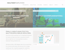 Tablet Screenshot of healthiestemployers.com
